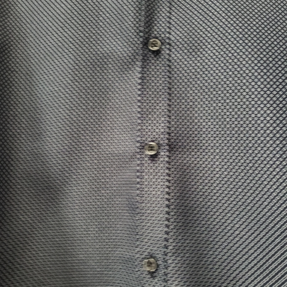Mens Nicole Miller Dark Blue Button Down Shirt - Picture 5 of 8